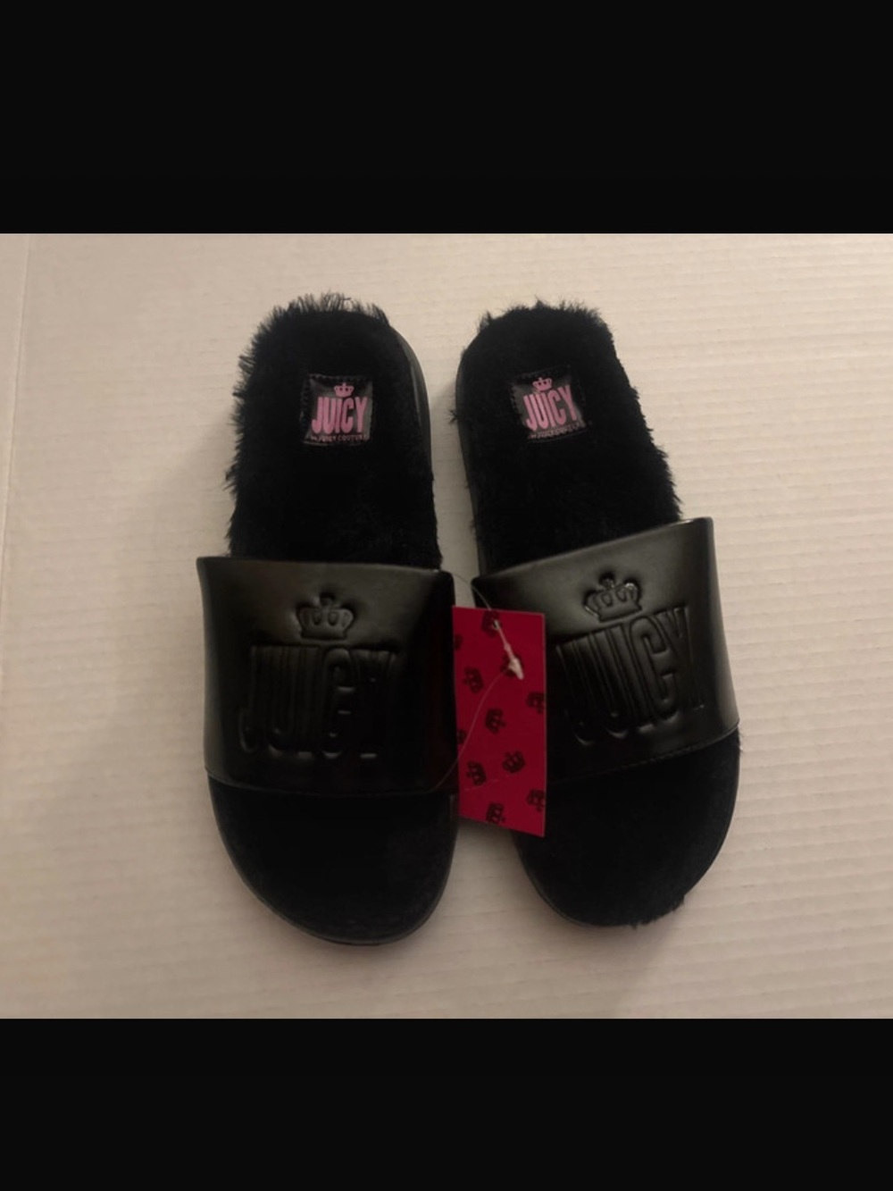 Juicy Couture Black Slides